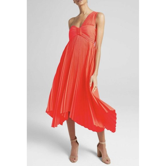 A.L.C. Dresses & Skirts - ALC Marbury Pleated One Shoulder Midi Dress NWT